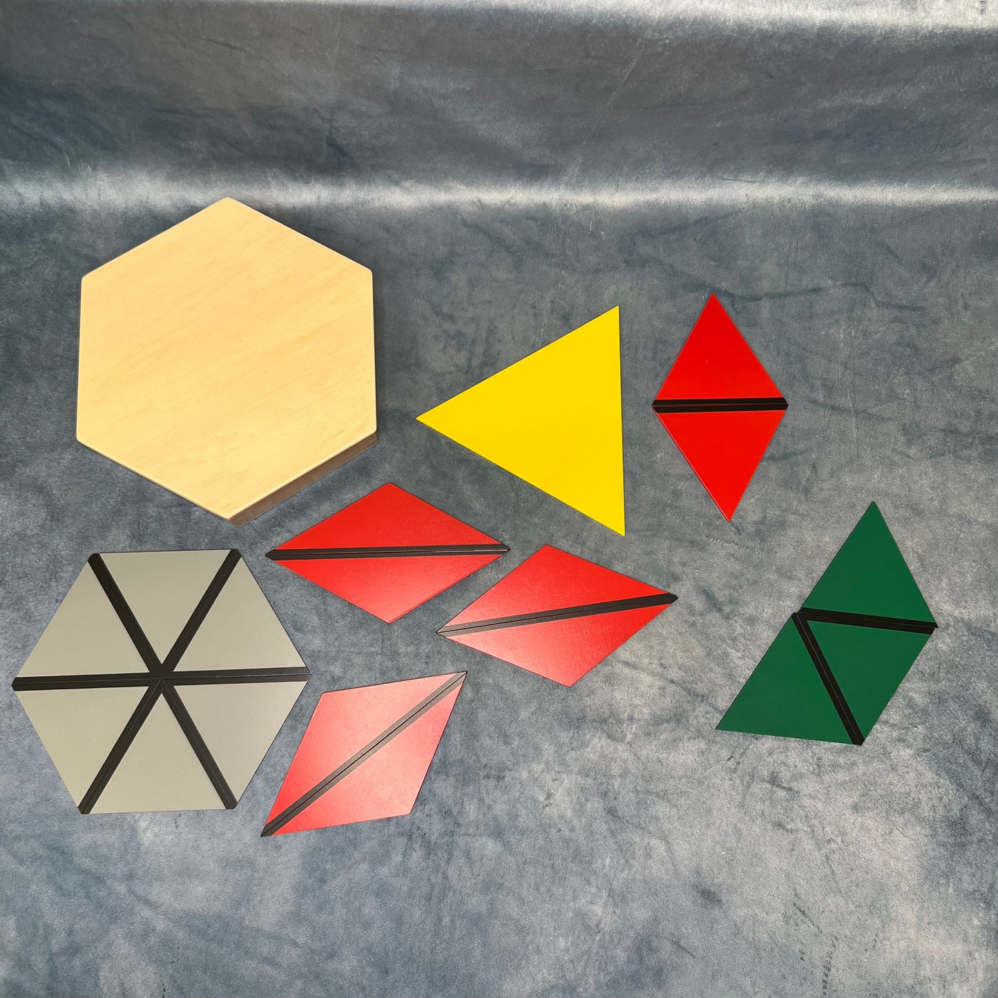 Constructive triangles with 5 boxes
