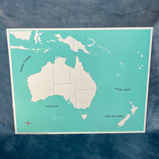 Unlabeled Australia control map