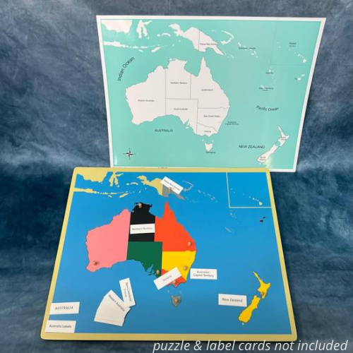 Labeled Australia control map