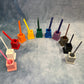 Set of colored pencil holders