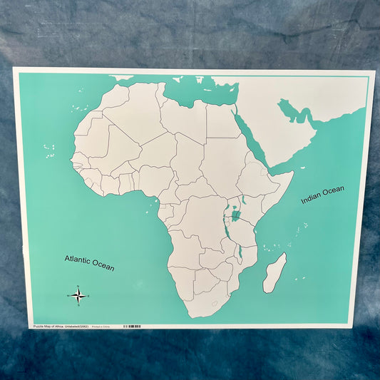 Unlabeled Africa control map