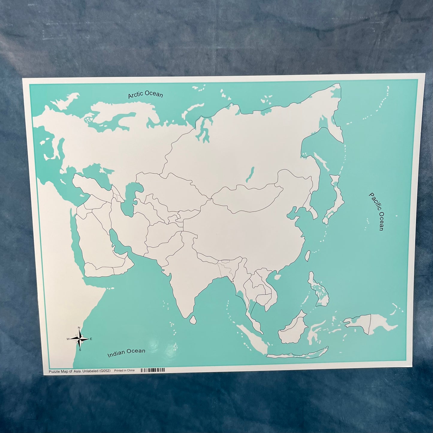 Unlabeled Asia control map